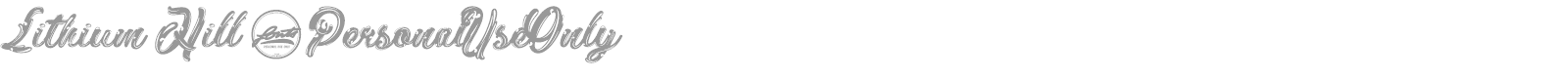 Lithium Hill font preview